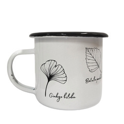 Kubek emaliowany LIŚCIE